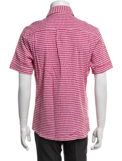 D&G Plaid Print Short Sleeve Shirt