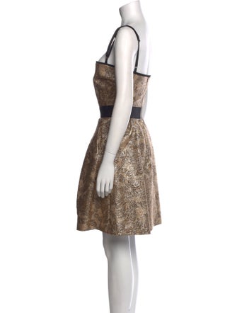 D&G Lace Pattern Mini Dress