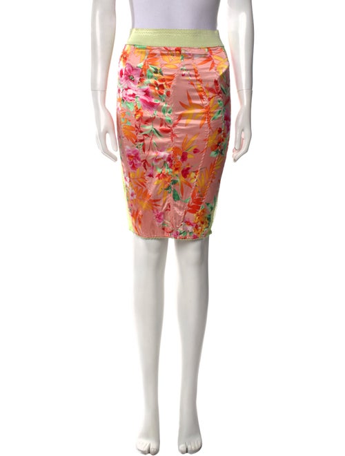 D&G Floral Print Knee-Length Skirt