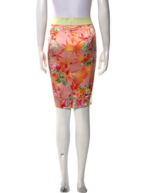 D&G Floral Print Knee-Length Skirt