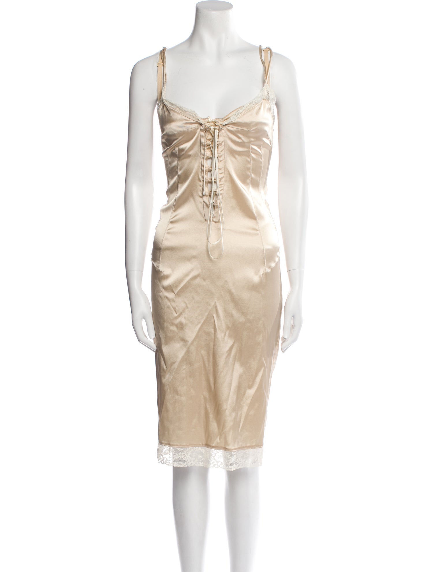 D&G Square Neckline Midi Length Dress w/ Tags