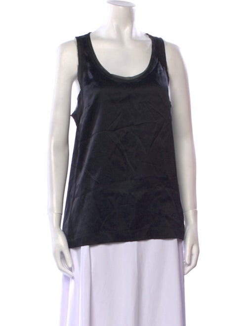 D&G Silk Scoop Neck Top