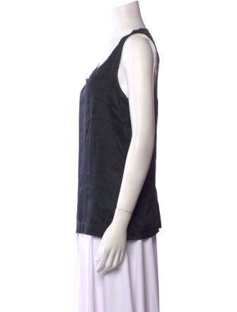 D&G Silk Scoop Neck Top