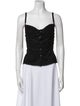 D&G Lace Square Neckline Top