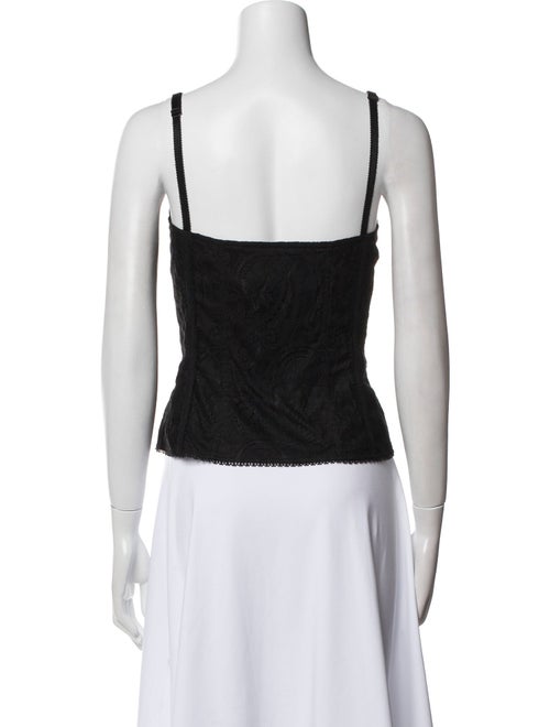 D&G Lace Square Neckline Top