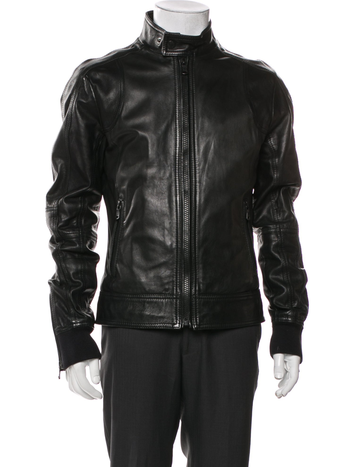 D&G Lambskin Moto Jacket