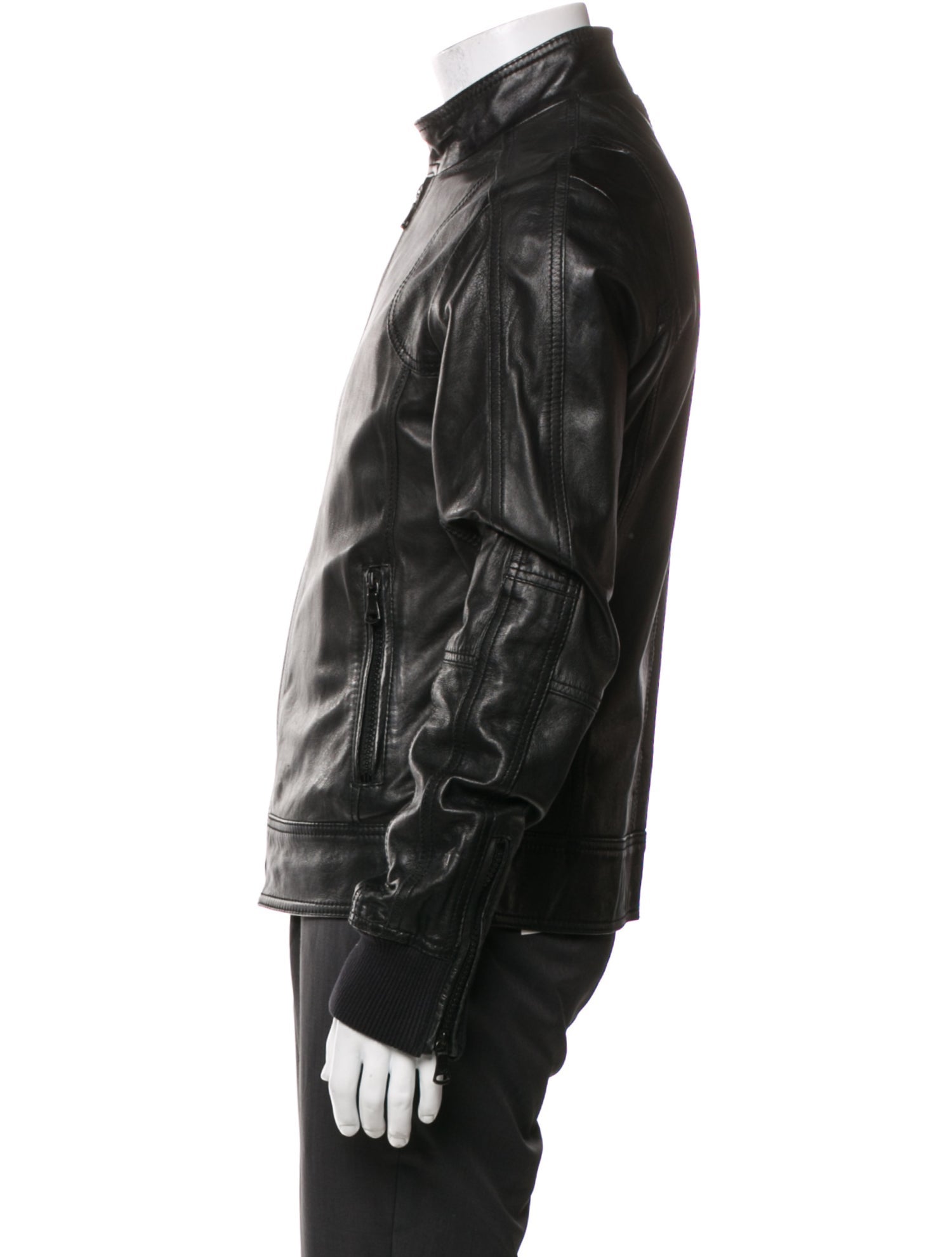 D&G Lambskin Moto Jacket