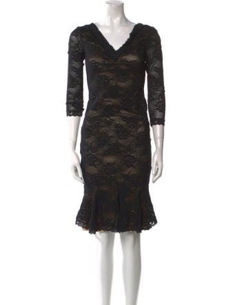 D&G Lace Pattern Knee-Length Dress