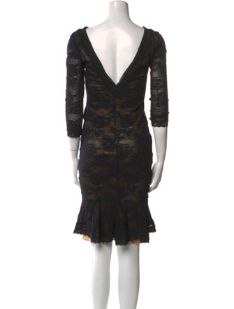 D&G Lace Pattern Knee-Length Dress