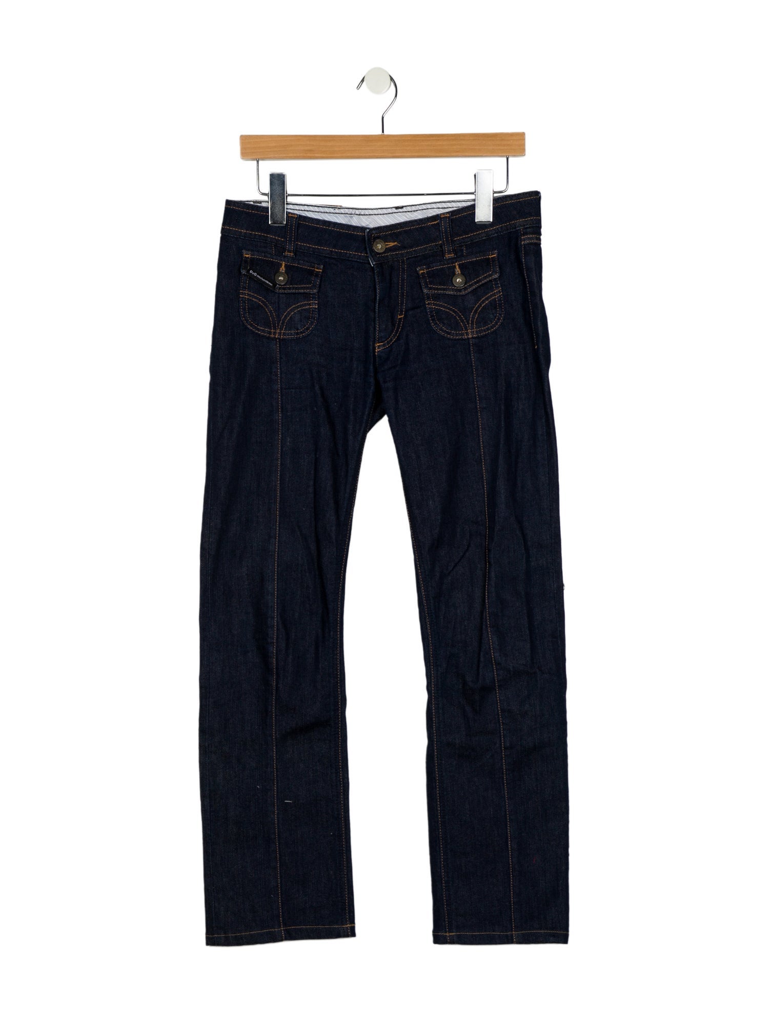 D&G Low-Rise Straight Leg Jeans