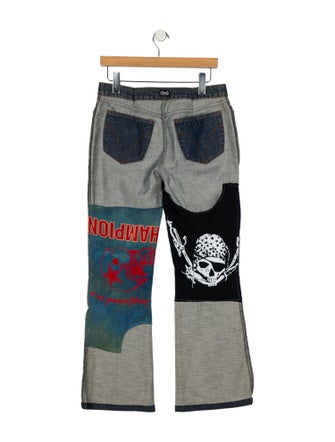 D&G Mid-Rise Wide Leg Jeans