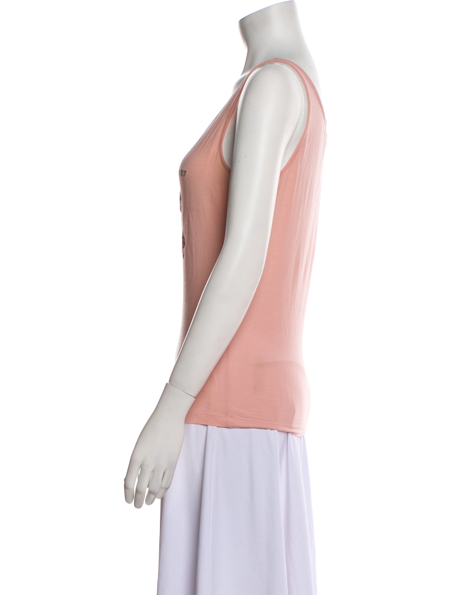 D&G Graphic Print Scoop Neck Top