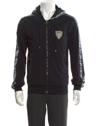 D&G Graphic Print V-Neck Hoodie