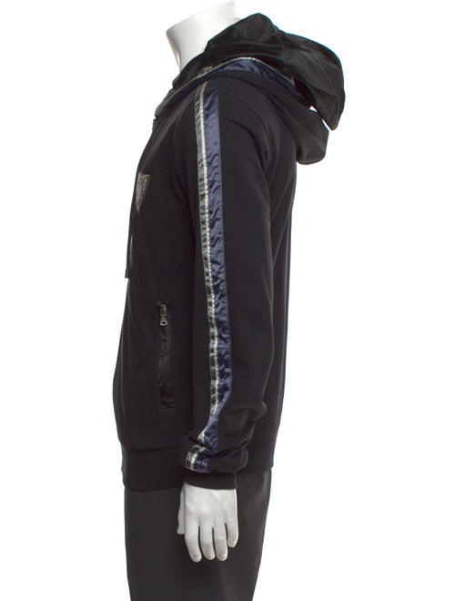 D&G Graphic Print V-Neck Hoodie