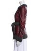 D&G Leather Colorblock Pattern Evening Jacket