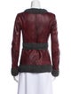 D&G Leather Colorblock Pattern Evening Jacket
