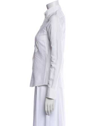 D&G Long Sleeve Button-Up Top