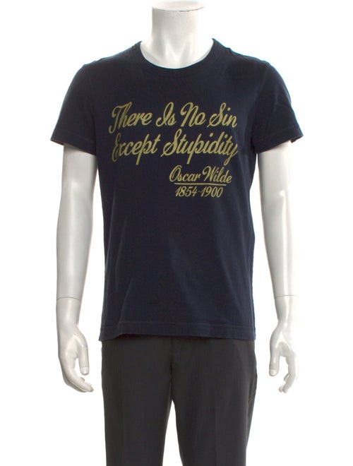 D&G Majolica Print Crew Neck T-Shirt