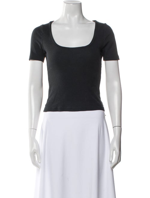 D&G Square Neckline Short Sleeve T-Shirt