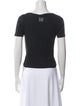 D&G Square Neckline Short Sleeve T-Shirt