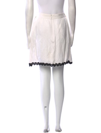 D&G Embroidered Accent Mini Skirt