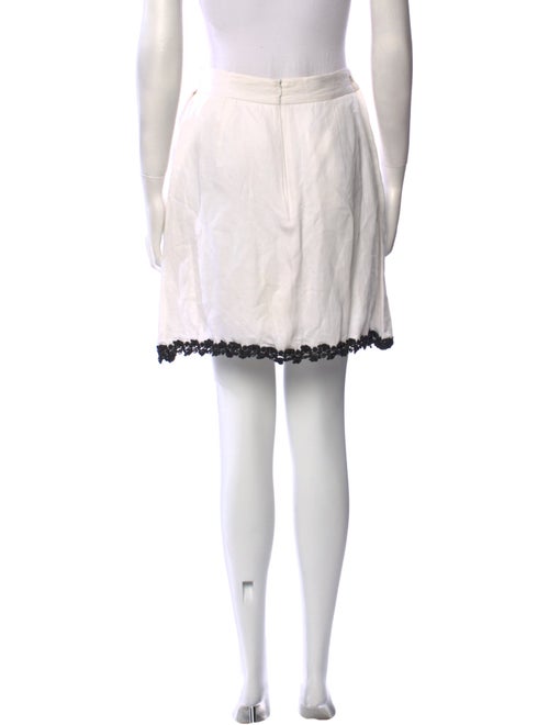 D&G Embroidered Accent Mini Skirt