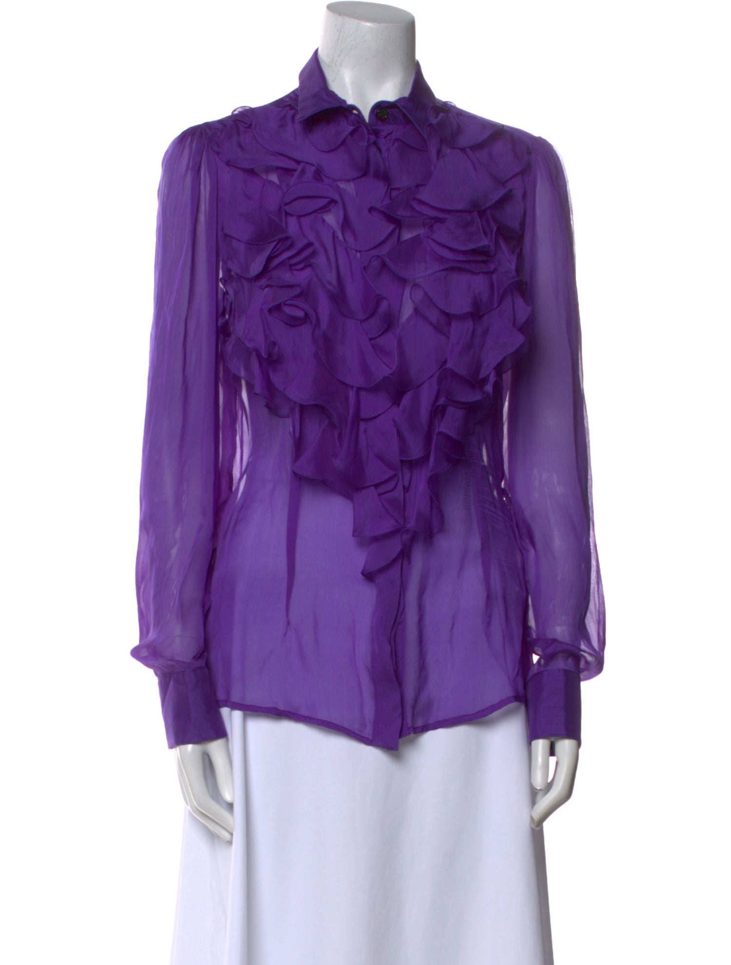 D&G Silk Long Sleeve Blouse