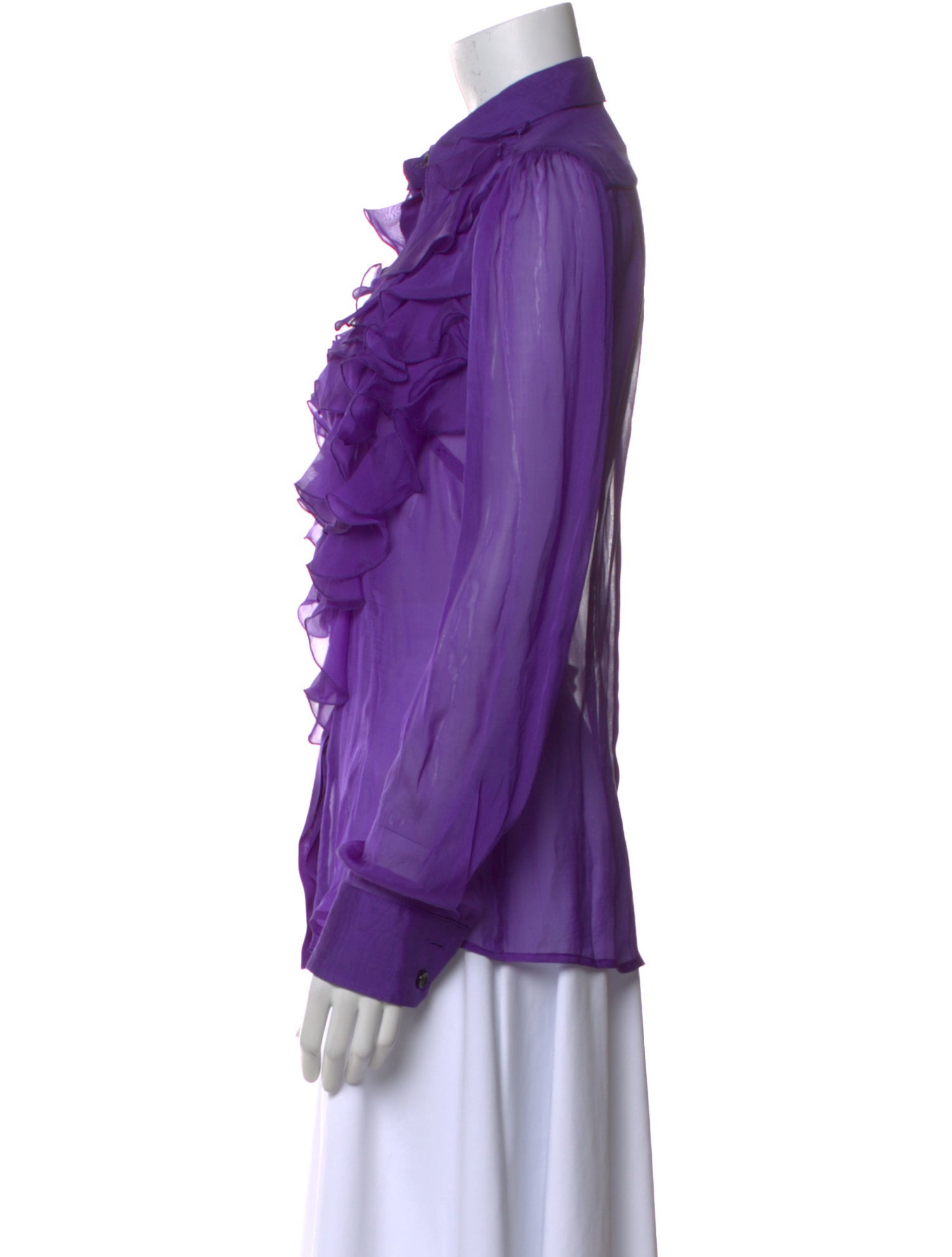 D&G Silk Long Sleeve Blouse