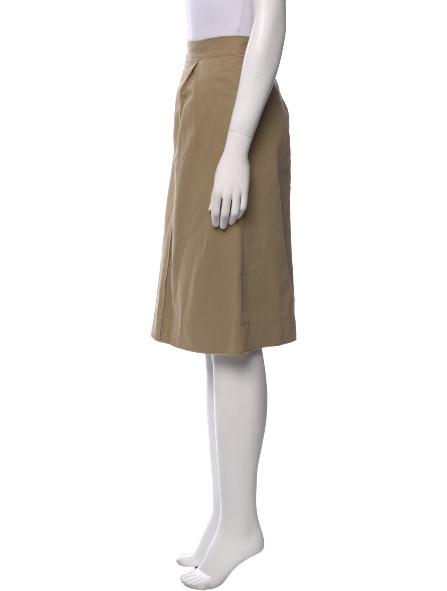 D&G Pleated Accents Knee-Length Skirt