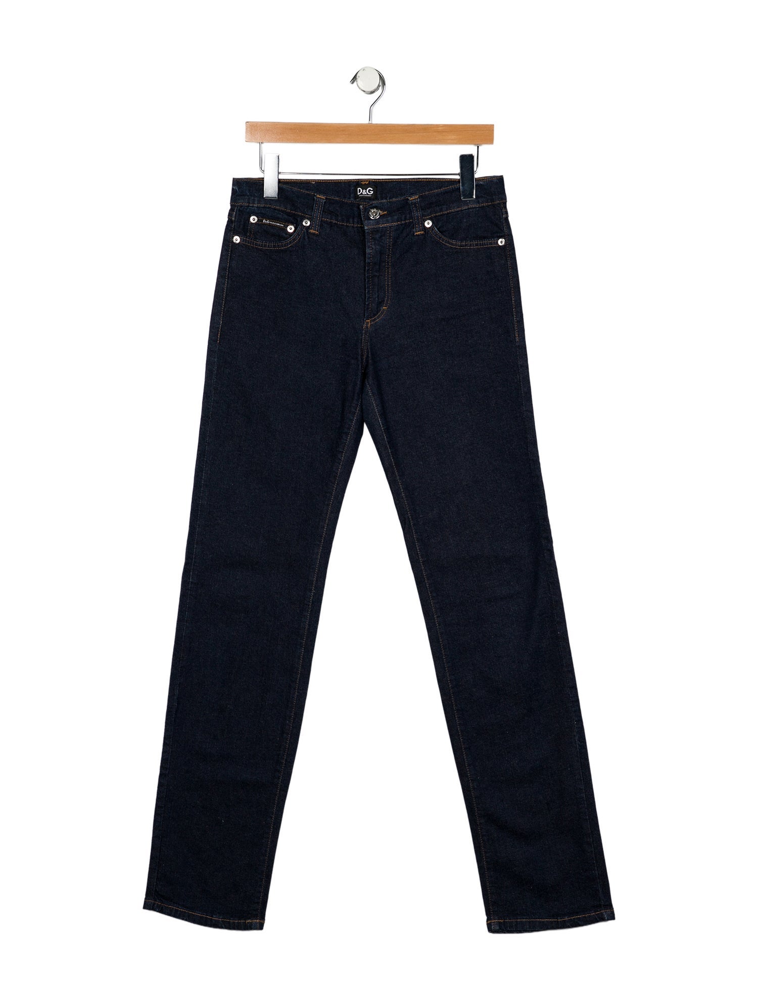 D&G Mid-Rise Straight Leg Jeans