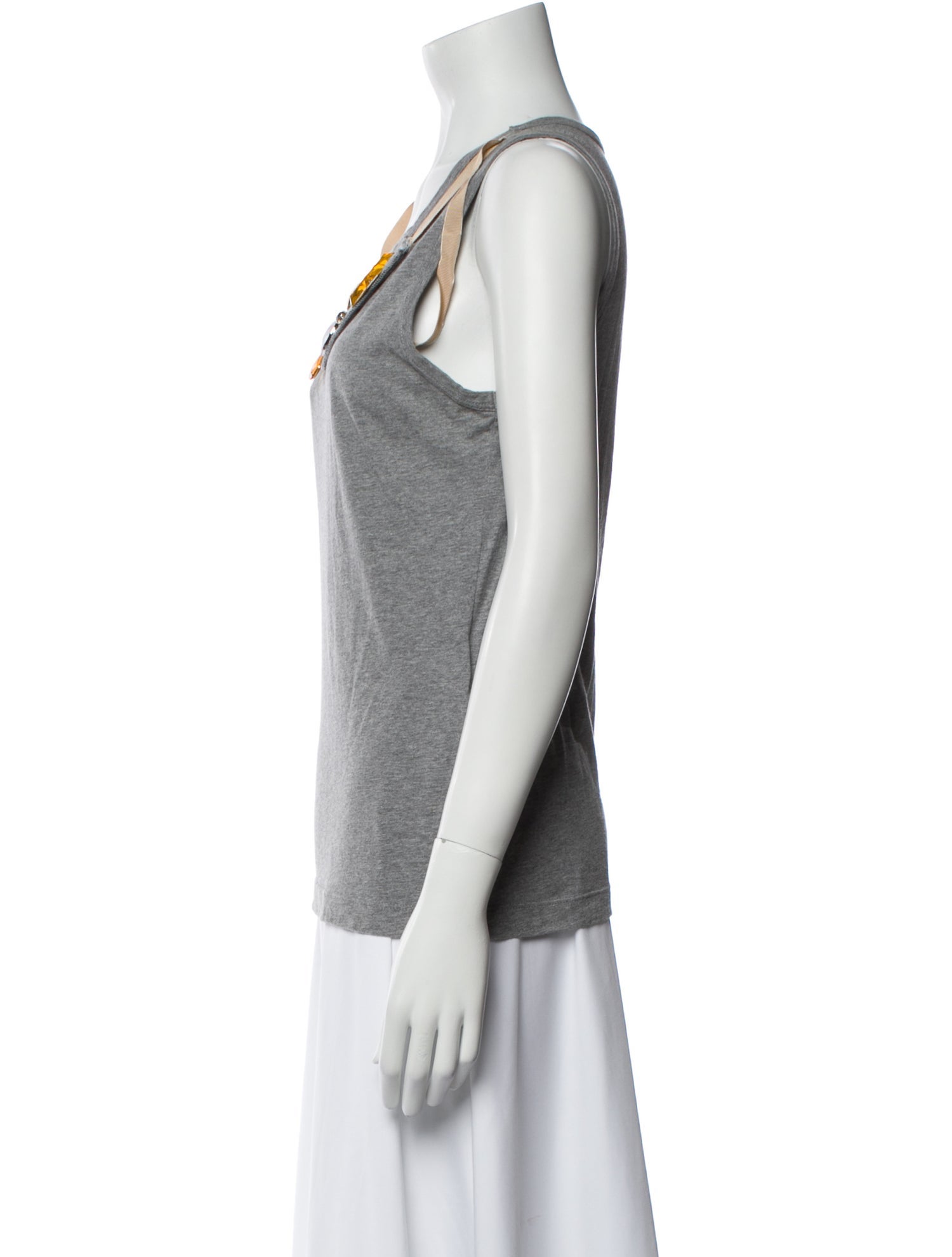 D&G Scoop Neck Sleeveless Top
