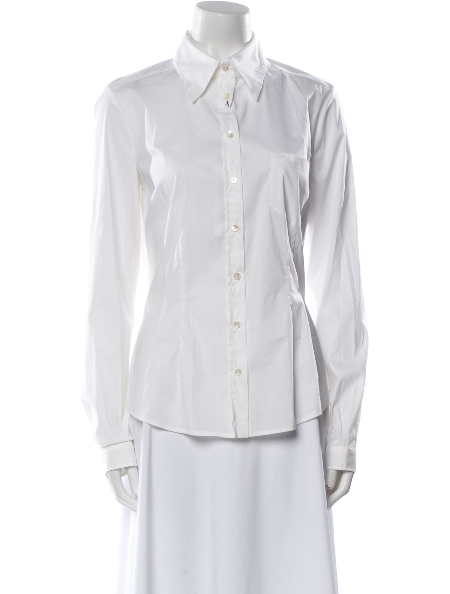 D&G Long Sleeve Button-Up Top