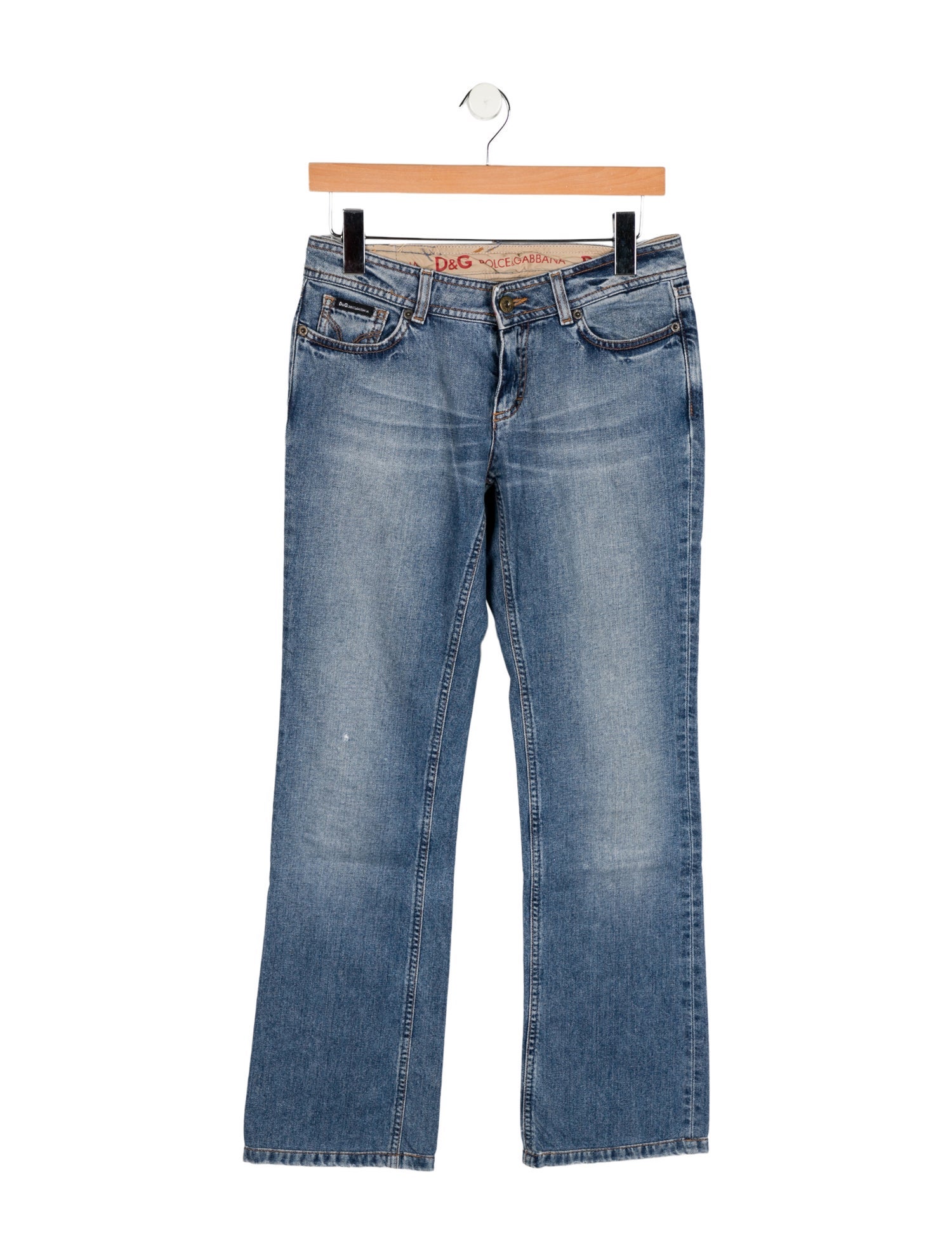 D&G Mid-Rise Straight Leg Jeans