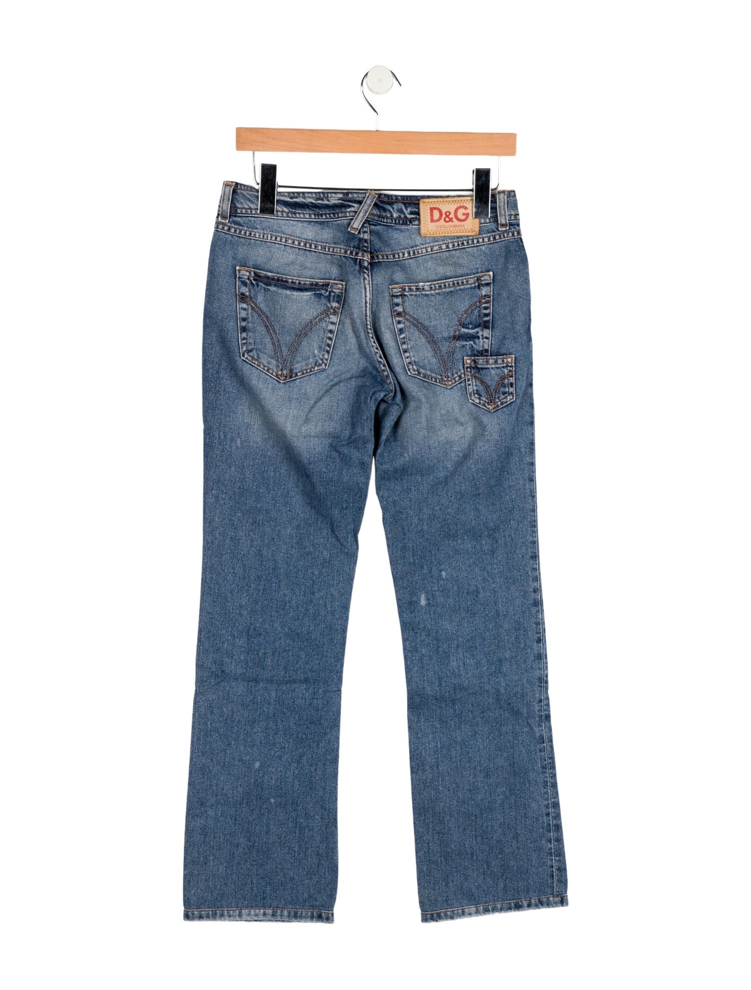 D&G Mid-Rise Straight Leg Jeans