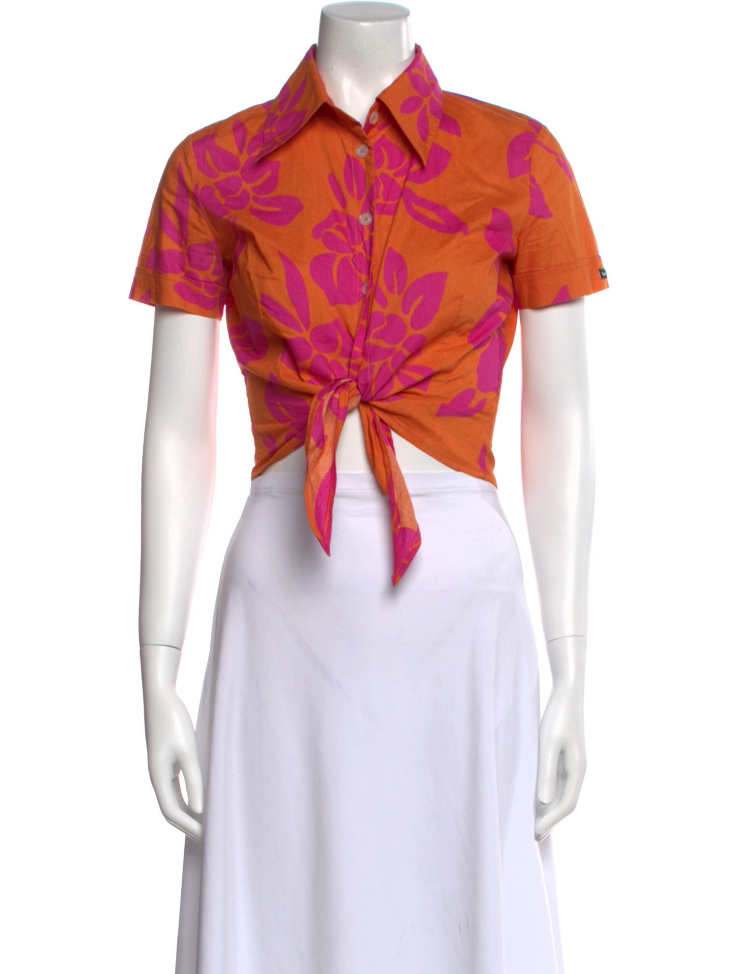 D&G Vintage Floral Print Crop Top