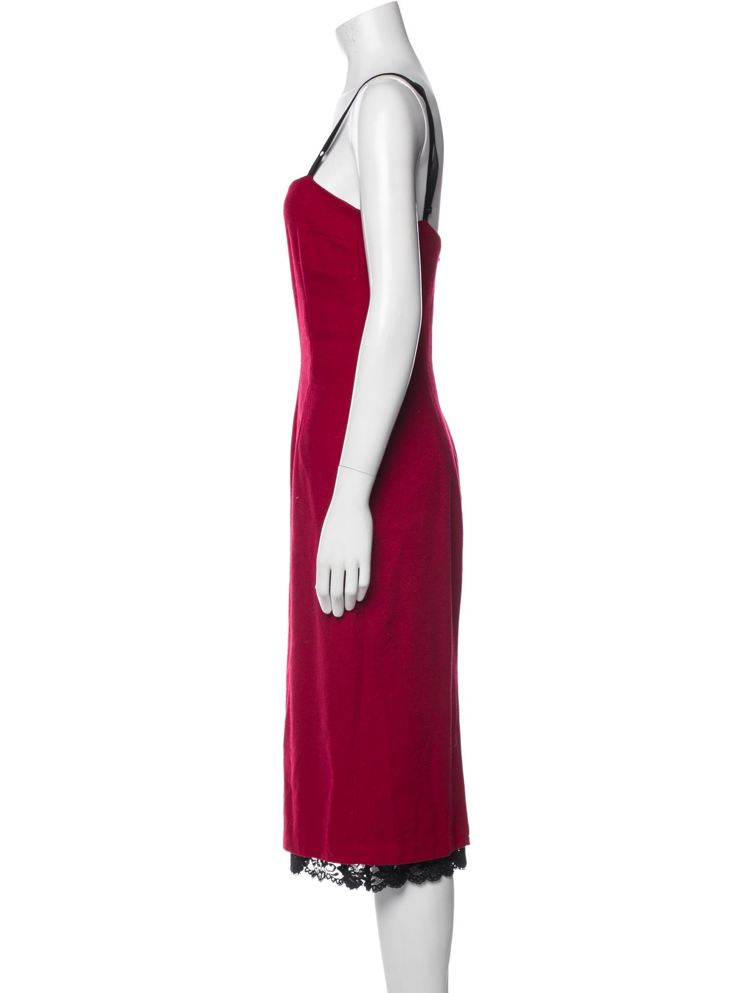 D&G Square Neckline Midi Length Dress