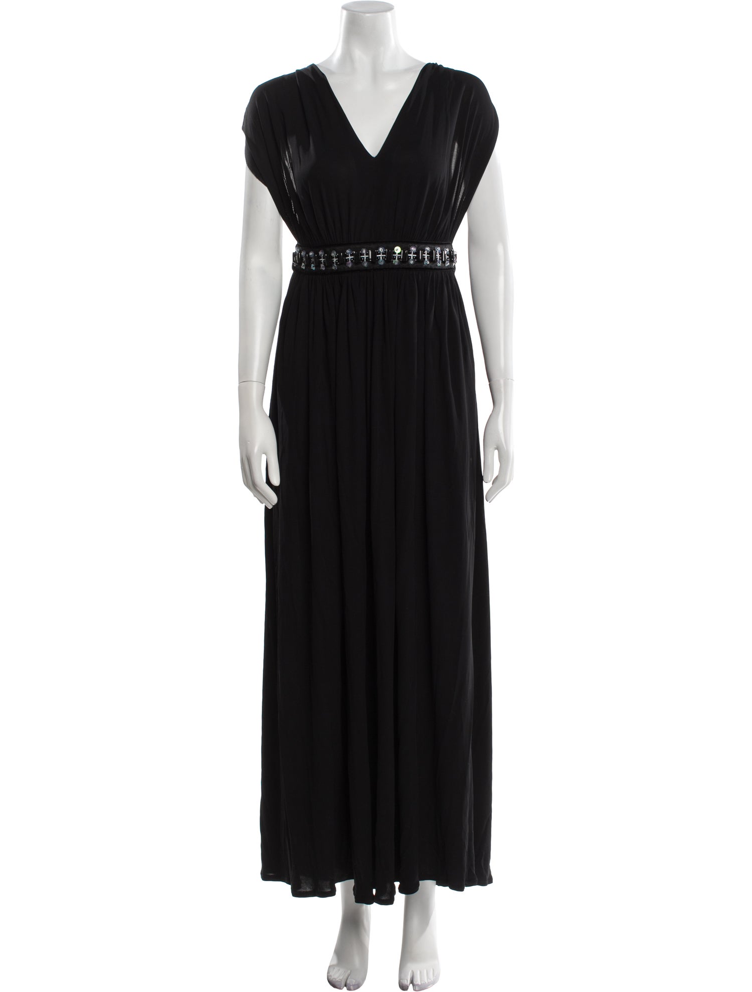 D&G V-Neck Long Dress