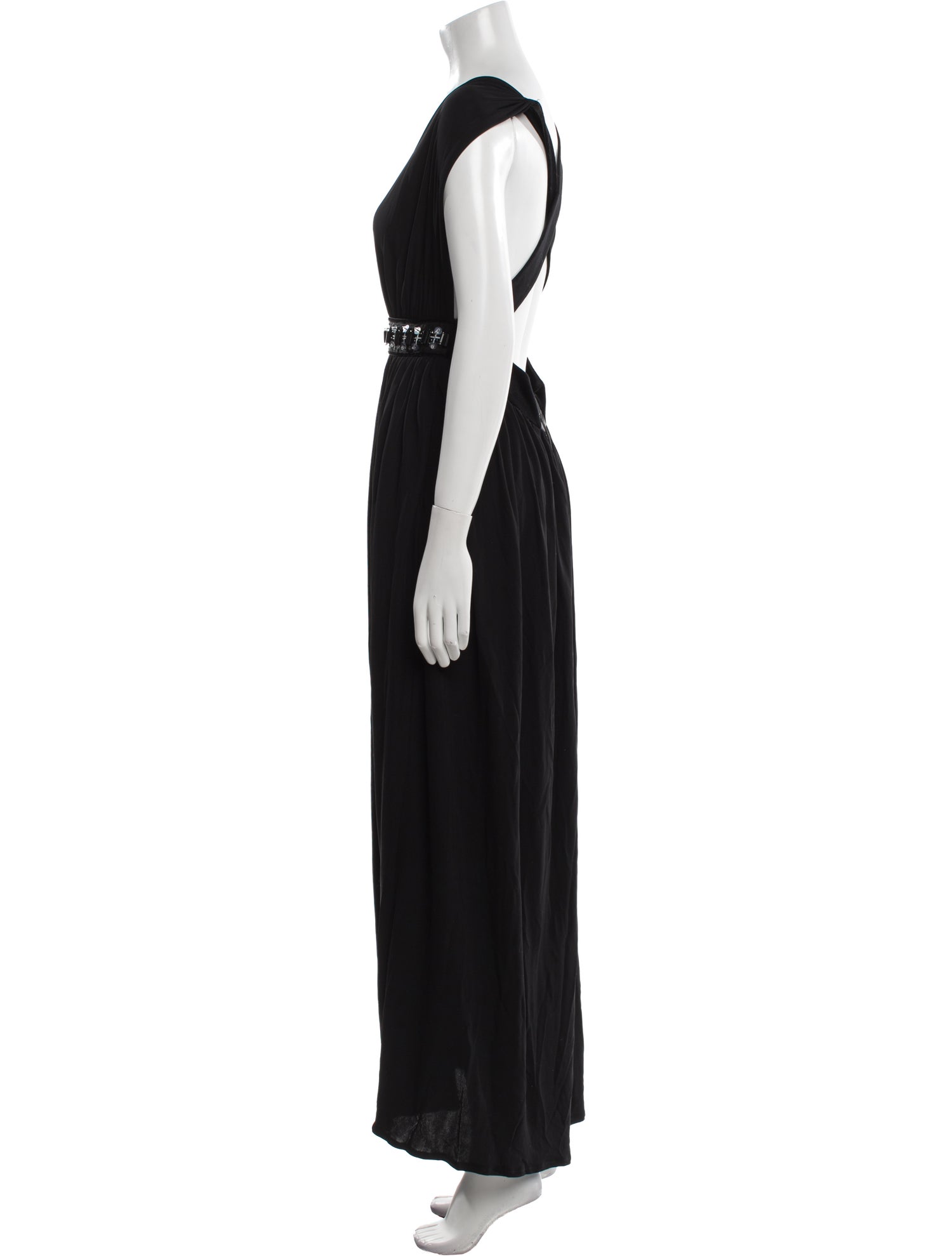 D&G V-Neck Long Dress
