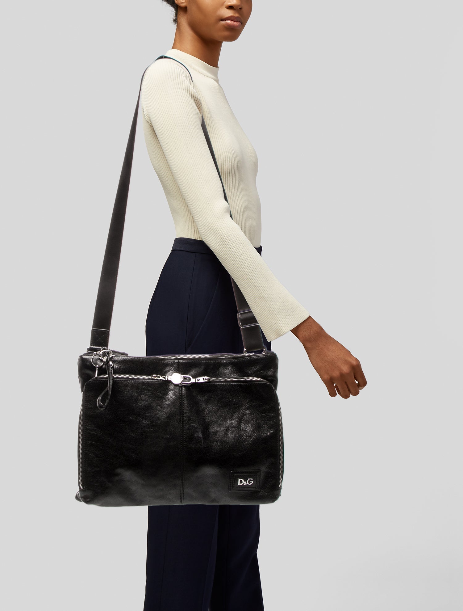 D&G Leather Messenger Bag