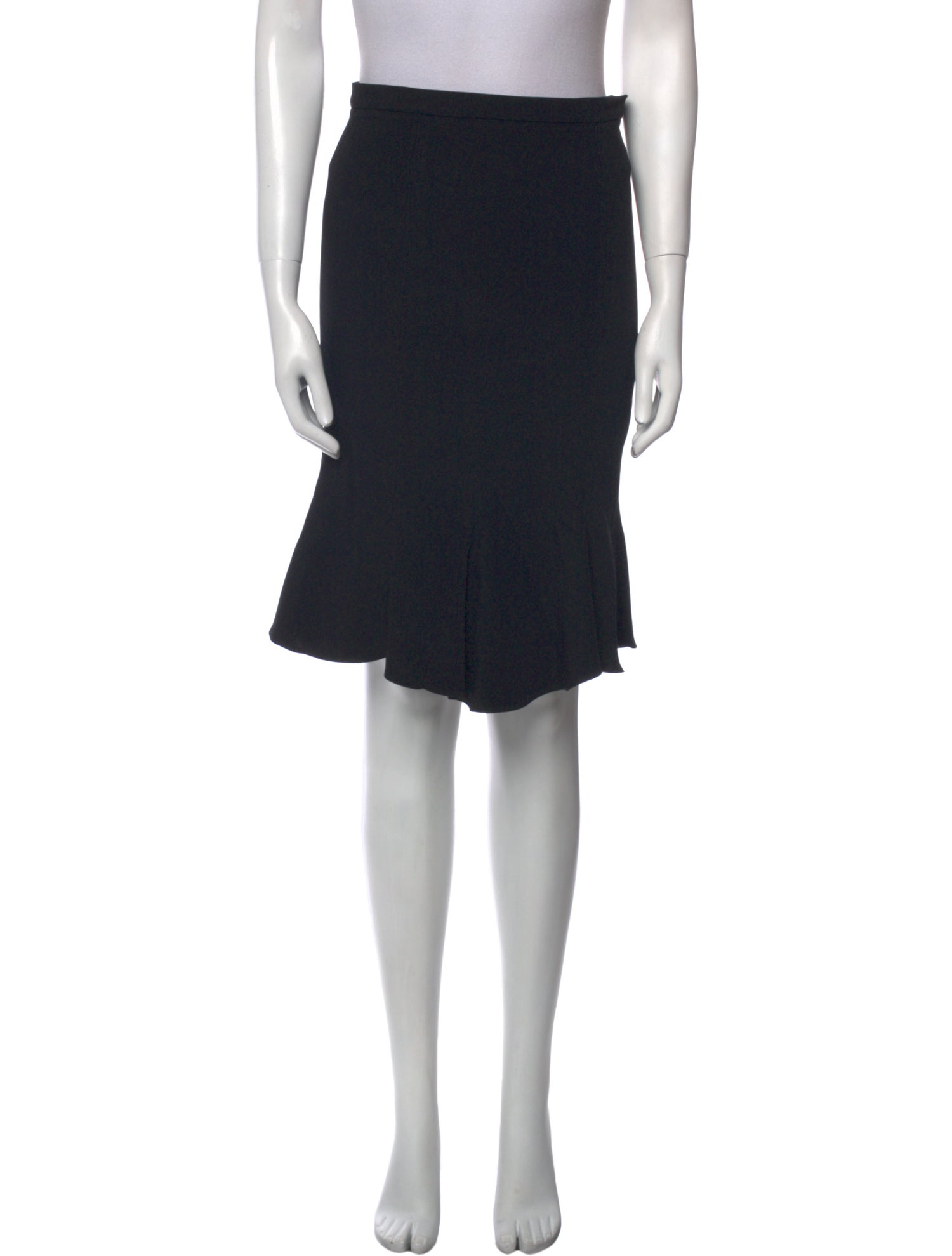 D&G Pleated Accents Knee-Length Skirt