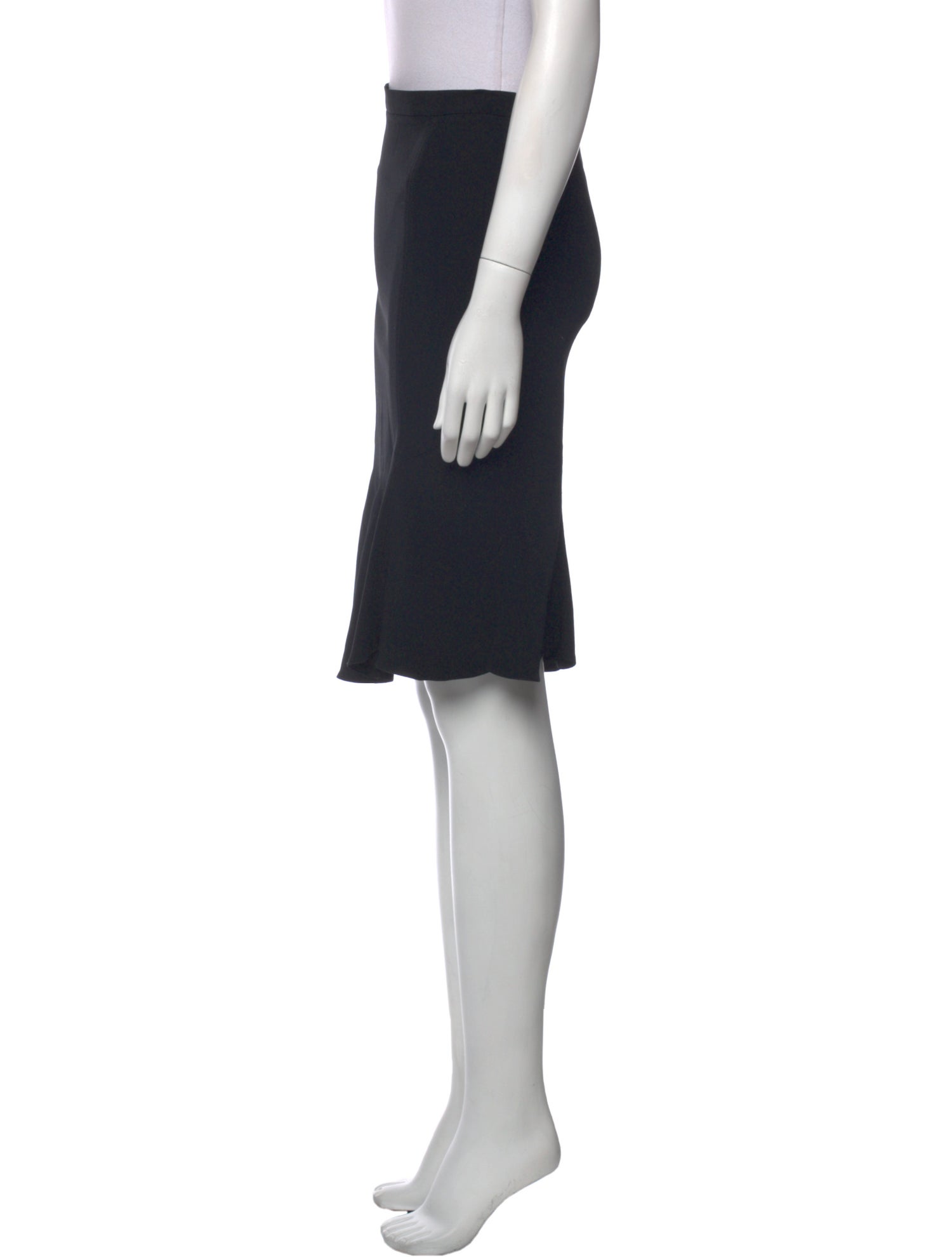 D&G Pleated Accents Knee-Length Skirt