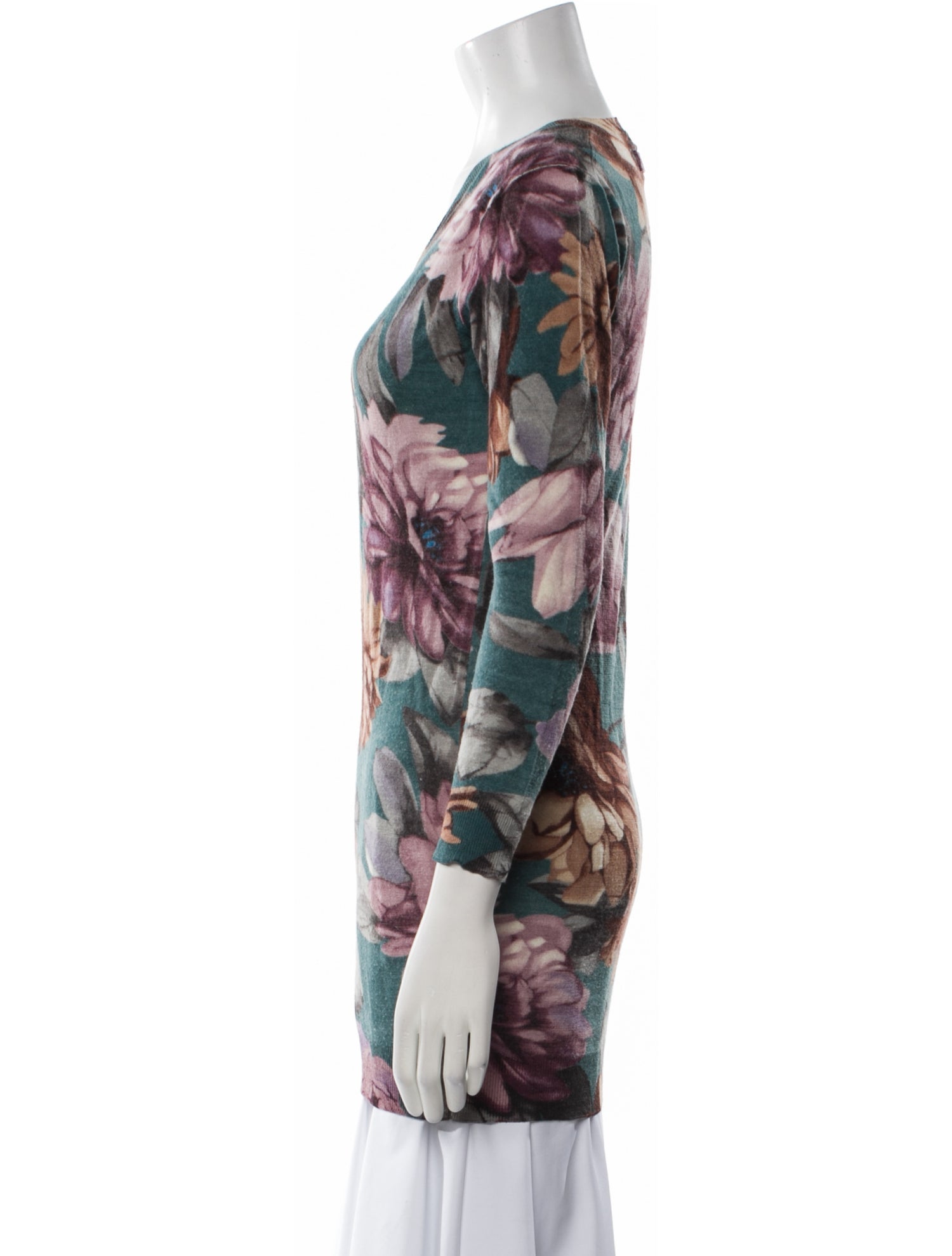 D&G Virgin Wool Floral Print Sweater