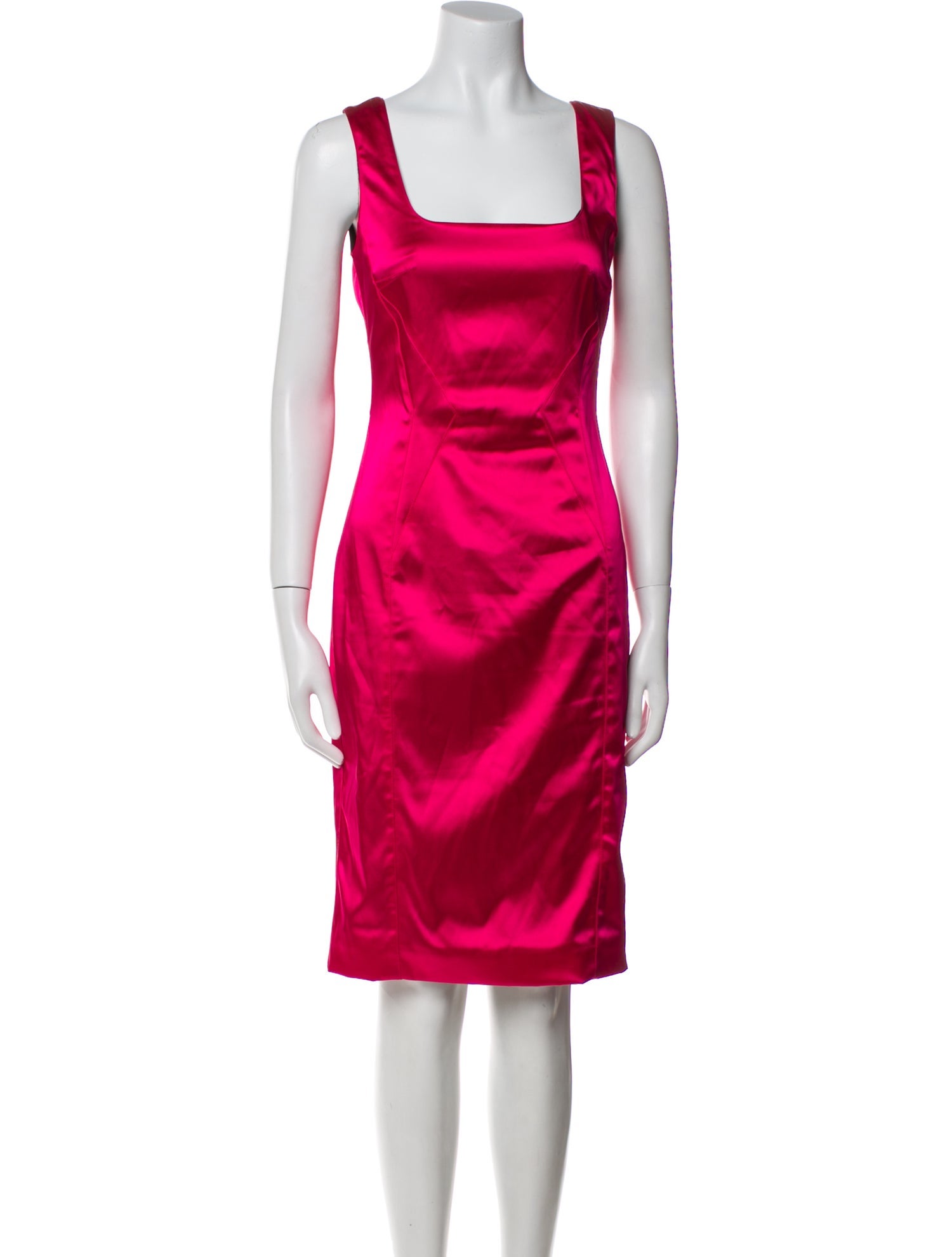 D&G Square Neckline Knee-Length Dress