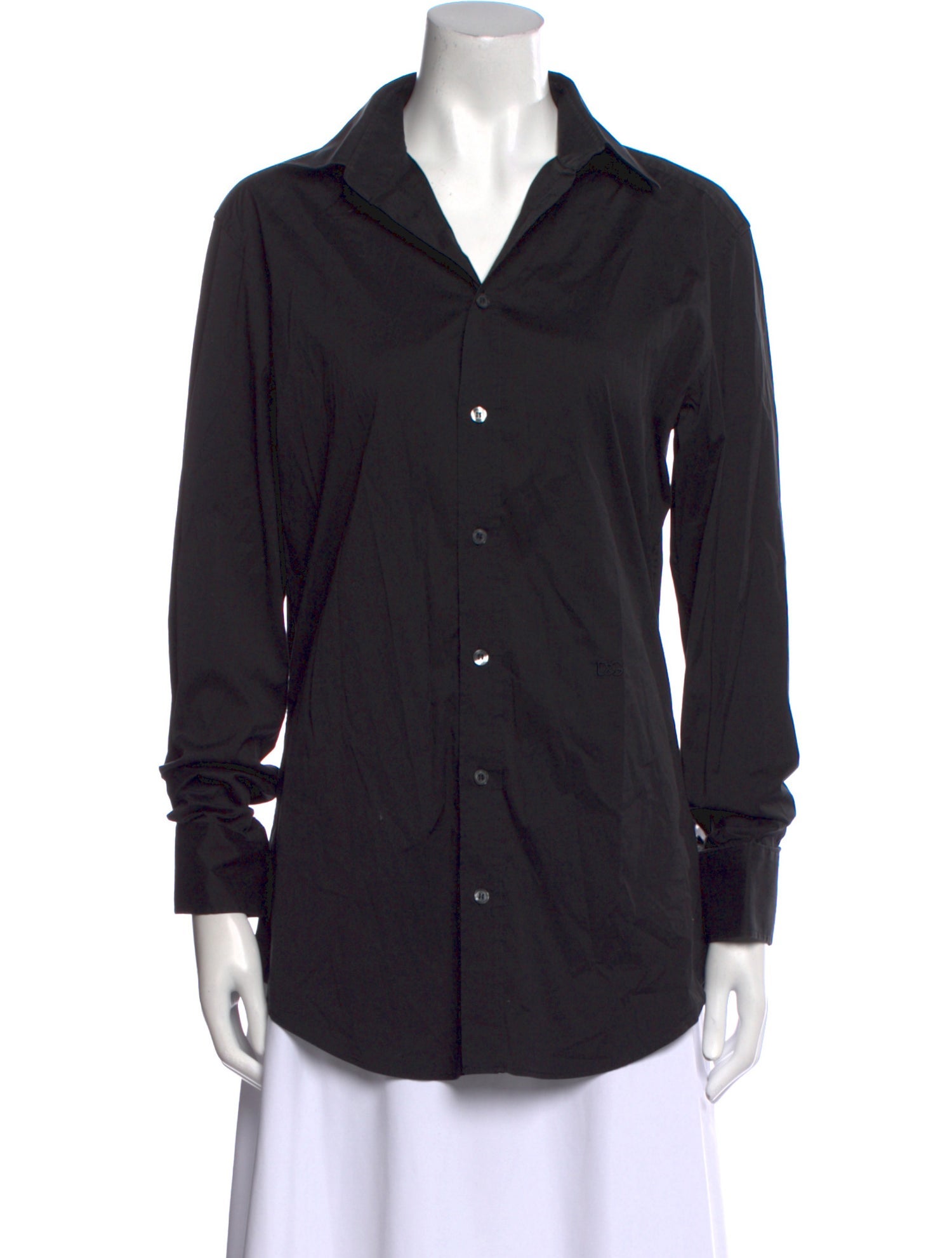 D&G Long Sleeve Button-Up Top