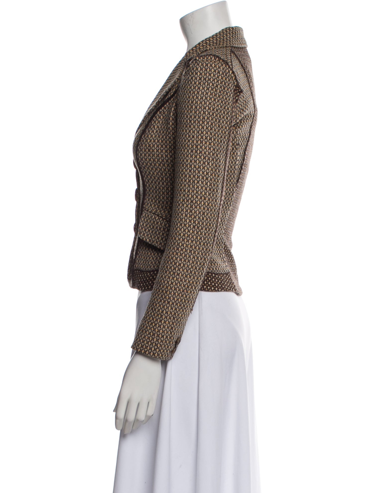 D&G Virgin Wool Printed Blazer