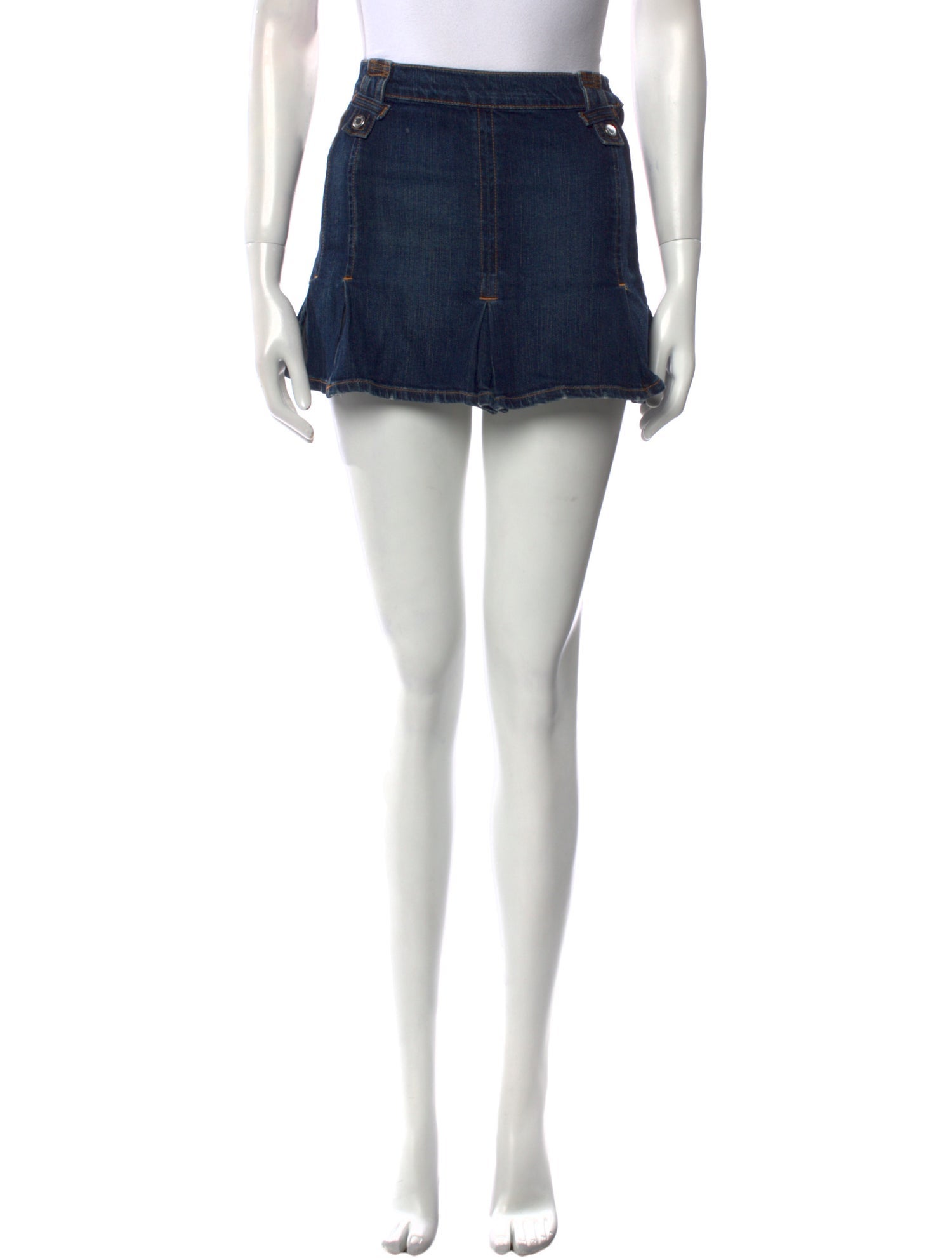 D&G Embroidered Accent Mini Skirt