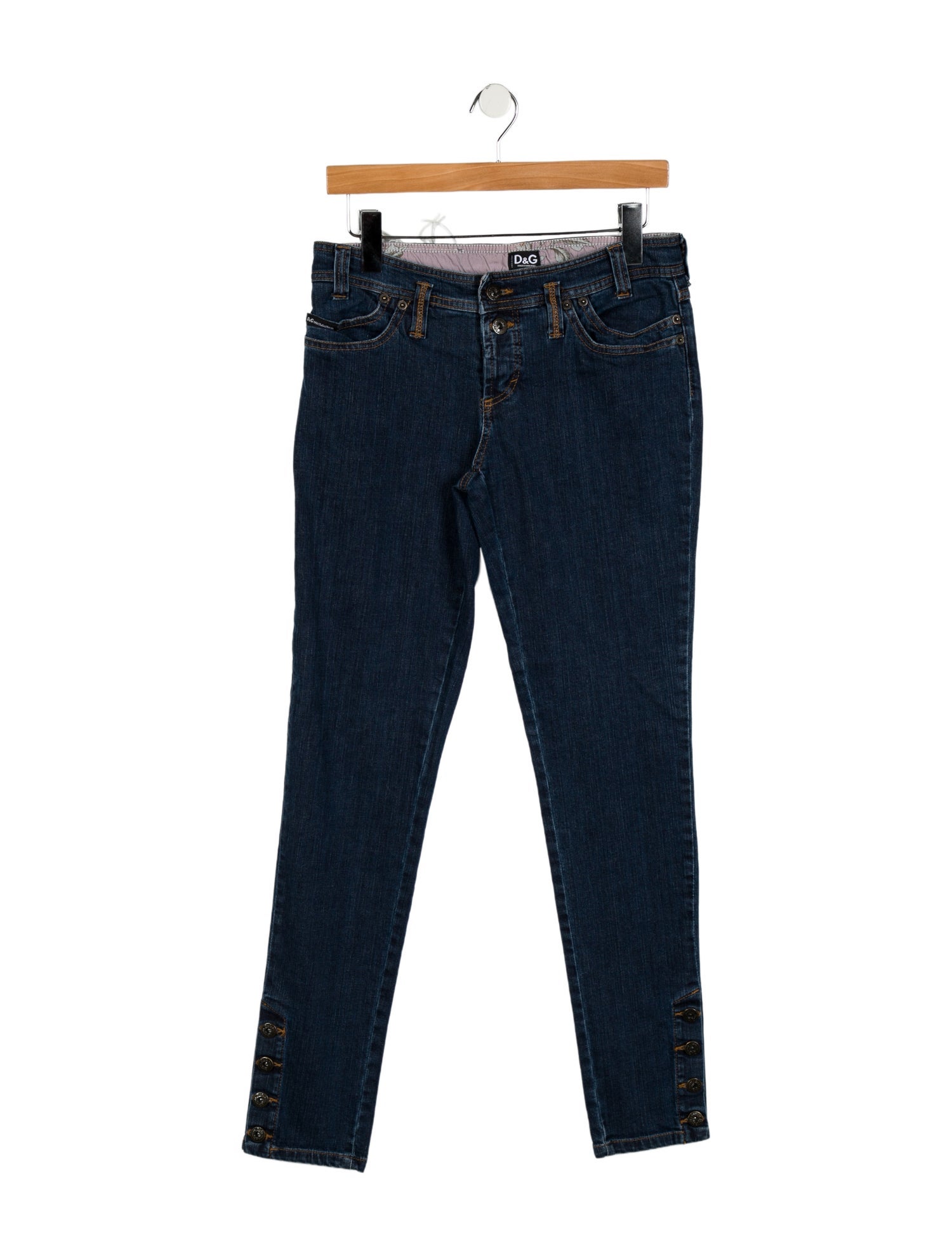 D&G Low-Rise Skinny Leg Jeans