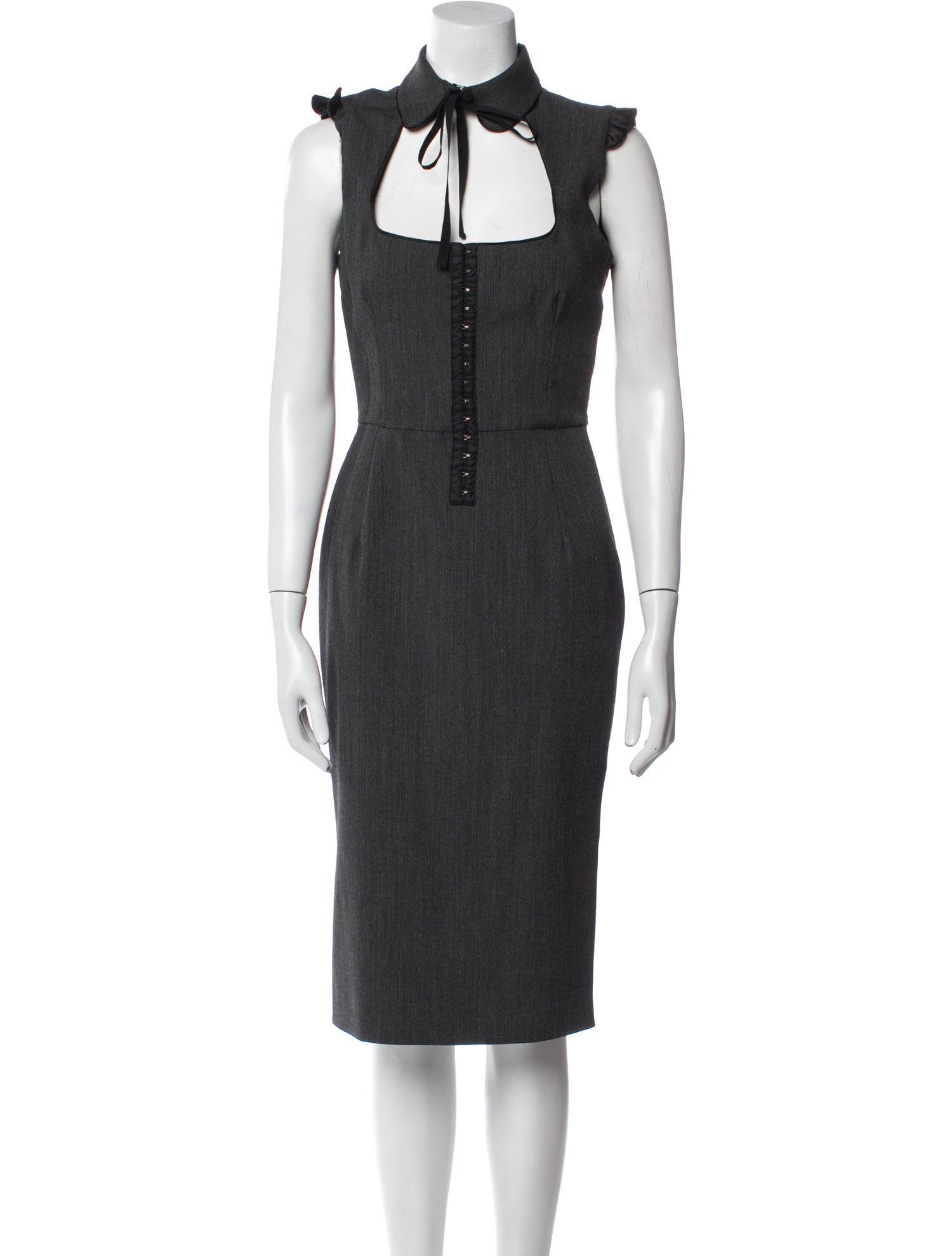 D&G Mock Neck Midi Length Dress