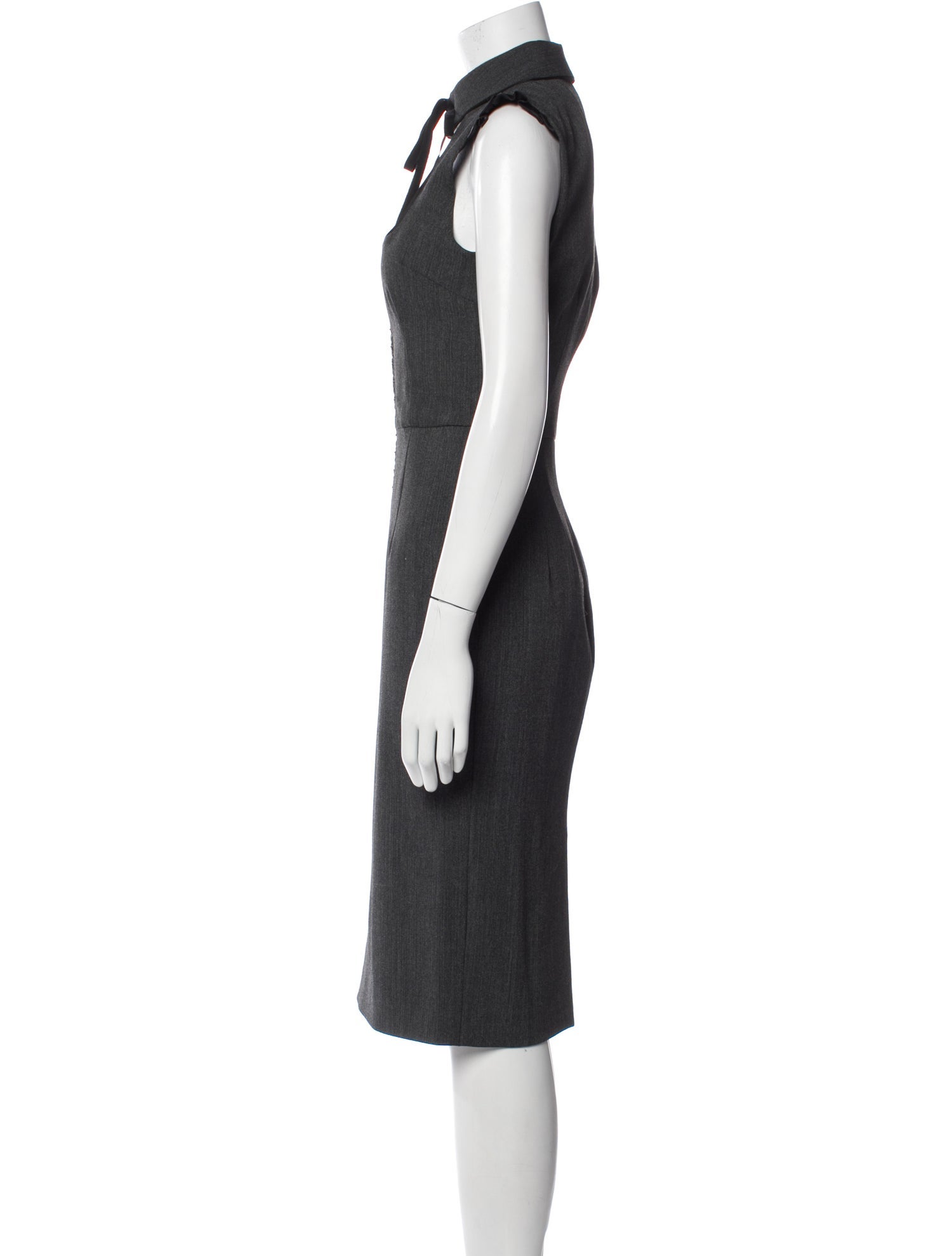D&G Mock Neck Midi Length Dress