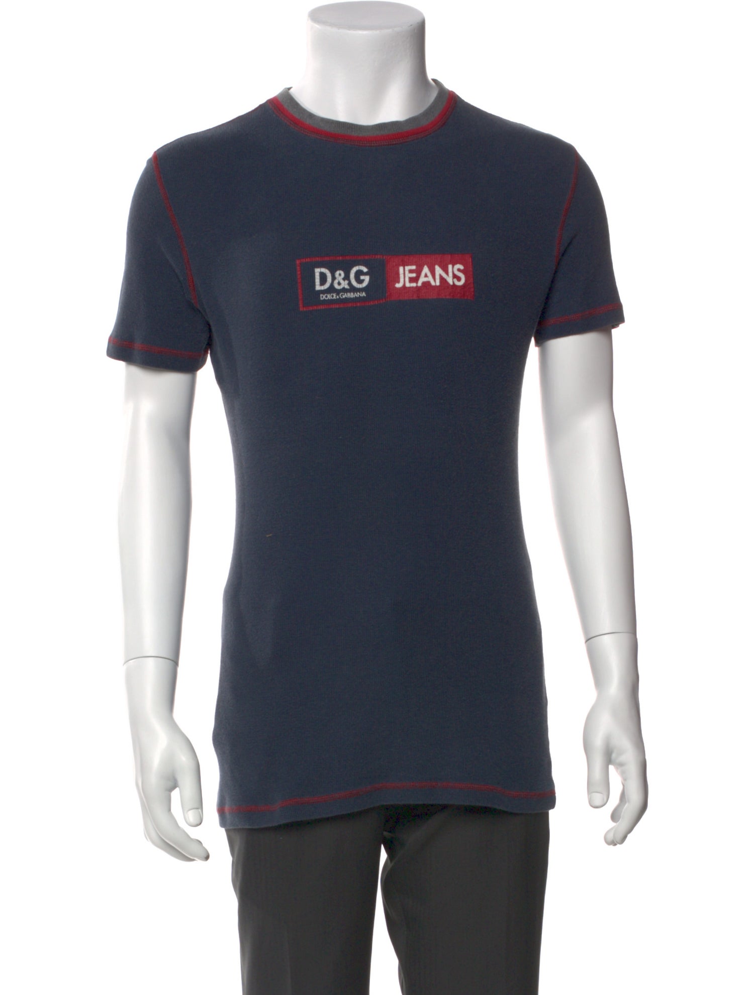 D&G Graphic Print Crew Neck T-Shirt